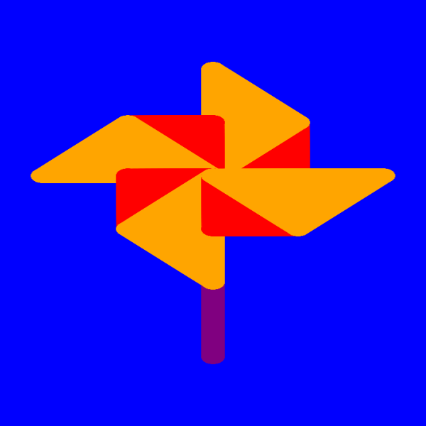 《风车》2022袁靖博600 × 600 px0863 人观看使用 python turtle 库